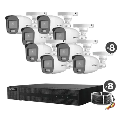 Kit de videovigilancia EPCOM PROFESSIONAL B8-KIT8-CV/A con 8 cámaras ColorVu