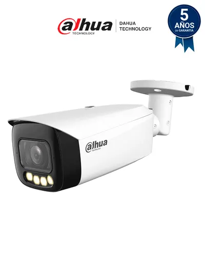 Cámara IP bullet Dahua IPC-HFW5449T1-ZE-LED Full Color de 4 MP