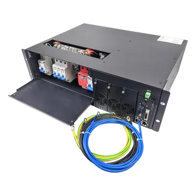 Rectificador de Energía / 90 A / 5400 W / -48 Vdc / Alta Eficiencia 92% / Rack 19" 3U / Rango AC 90-150 Vac
