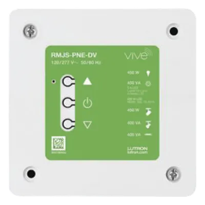 Módulo de atenuación PowPak / Fase directa o inversa / 120/277 V / Hasta 450 W-VA / Clear Connect 431-437 MHz / 10 Pico + sensores / Sistema Vive