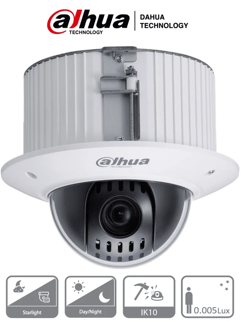 Cámara domo PTZ Dahua DH-SD42C215-HC-LA con zoom óptico 15x