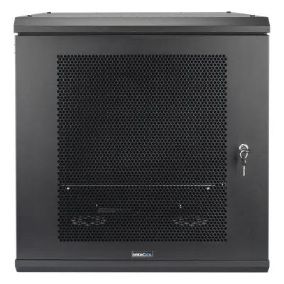 Gabinete de pared LINKEDPRO SR-19-12-GN3P de 12U con puerta perforada