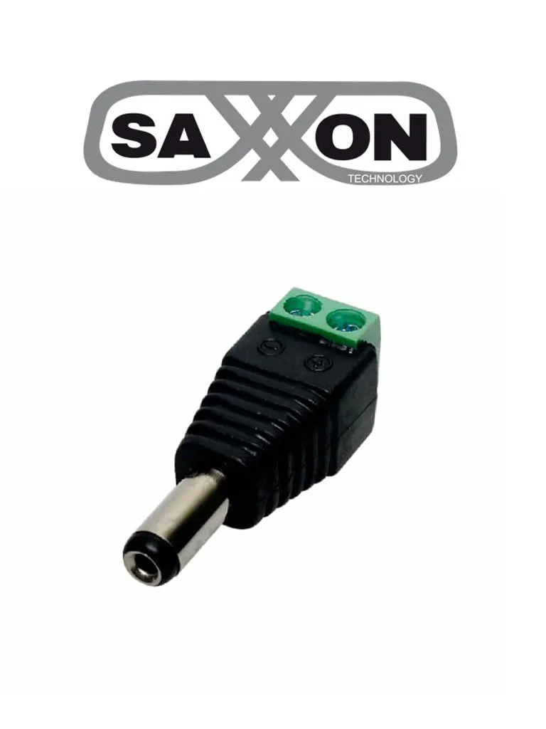 Conector de energía macho SAXXON PSUBR12B, bolsa con 10 piezas
