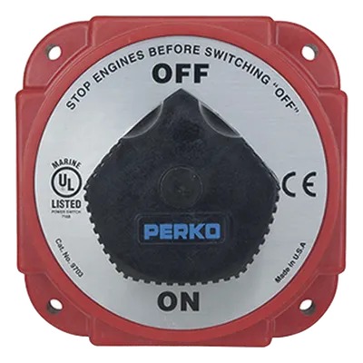 Interruptor de Desconexión de Batería / 480 A Continuos / 1200 A Intermitentes / 6-32 VDC / Terminales 1/2 Pulgada / Montaje Marino