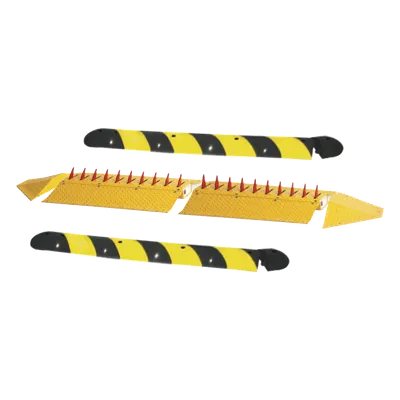 Kit de picos ponchallantas autónomo / Carriles de 7.2 ft / Sin barrera ni cableado / Resortes de activación / Acero 1/4 pulgada
