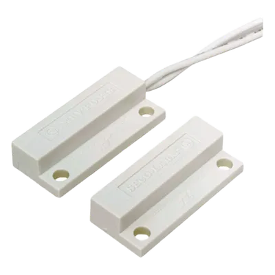 Contacto Magnético de Superficie / Miniatura / Lazo Cerrado / Gap 19 mm (0.75 in) / Cables Laterales 381 mm (15 in) / ABS Resistente a Intemperie