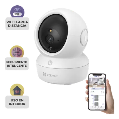 Cámara de seguridad EZVIZ H6C 5MP con visión nocturna a color y giro