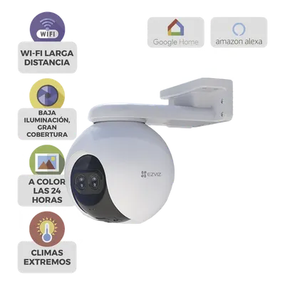 Cámara PT Wi-Fi EZVIZ CSC8PF con doble lente y visión nocturna a color