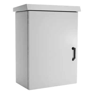 Gabinete de Pared para Exterior / 12 UR / 600 mm de Ancho / 500 mm de Profundidad / Aluminio / IP66 / NEMA 4/12/4X/3/3R