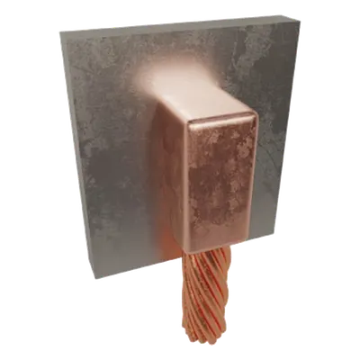 Molde para Soldadura Exotérmica / Cable 4/0 AWG a Acero / Vertical 90° / Carga #150