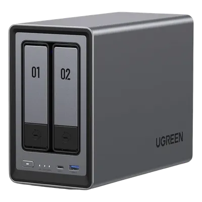NAS UGREEN NASync DXP2800 de 2 bahías con red 2.5GbE