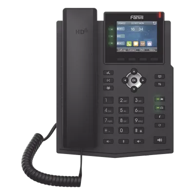 Teléfono IP FANVIL X3U con 6 líneas SIP y pantalla a color
