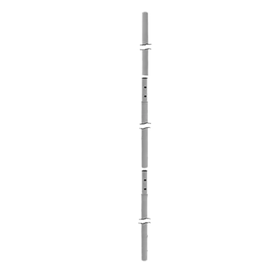 Mástil seccionado / 10.30 m (33.8 ft) / Ø 48 mm / Acero Ced 30 / Galvanizado por inmersión caliente