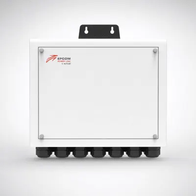 Caja de Distribución para Baterías / Paralelo hasta 6 Unidades / Corriente 300 A / Gabinete Metálico 400 x 150 mm