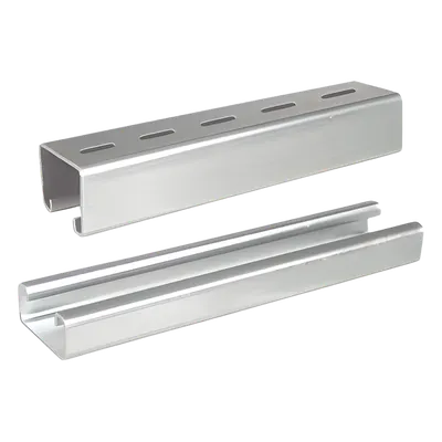 Unicanal liso / 4x2 cm / 3000 mm (9.84 ft) / Calibre 16 / ElectroZinc