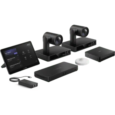 Sistema de Videoconferencia / 9 Cámaras PTZ 4K / Zoom Óptico 12x / Panel Táctil 11.6" / Intel Core i5 11va Gen / Salas Grandes