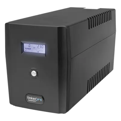 UPS de Línea Interactiva / 1500 VA / 900 W / 8 Tomas NEMA 5-15R / Pantalla LCD / AVR Boost/Buck / Protección RJ45