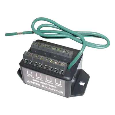 Protector contra descargas / 3 pares / 12-14V / 2,000A / Wiegand / -40°C a 70°C / 9.84 ft cable