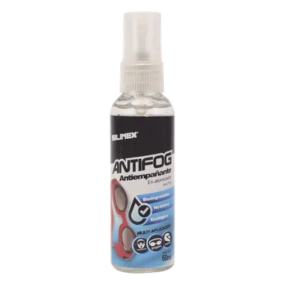 Líquido antiempañante SILIMEX ANTIFOG de 60 ml para lentes