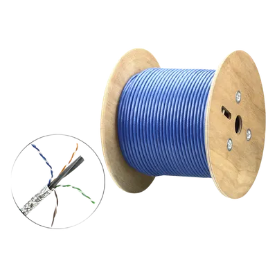 Cable SF/UTP / 4 Pares 23 AWG / 400 MHz / 4K / 305 m (1000 ft) / PoE+ / HDBaseT