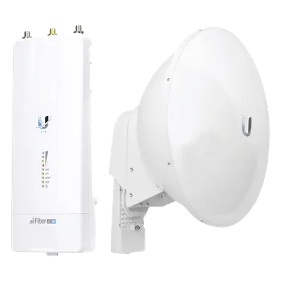 Radioenlace Ubiquiti AF5X-HD-23-S45 de 5 GHz y antena de 23 dBi