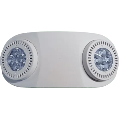 Luminaria de Emergencia LED / 700 Lúmenes / 5000K / Autonomía 90 min / Entrada Universal 120-277 VAC / 2 Cabezales Ajustables / IP Interior