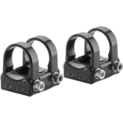 Accesorio de Montaje para Sistema Cerrado VeX™ / Montaje en Tubo 1.25 in (31.75 mm) / Abrazadera Giratoria de Perfil Bajo / Aluminio Anodizado Negro / Acero Inoxidable Marino / Resistente a UV y Corrosión / Compatible con PS650-VeX / Juego pa