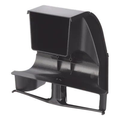 Bajada para canaleta / Radio de curvatura 50.8 mm (2 in) / ABS resistente a impactos / Compatible 4x4, 6x4, 12x4, 24x4 / 153.9 mm (6.06 in) alto / 274.1 mm (10.79 in) largo / 306.6 mm (12.07 in) ancho / ROHS / Negro