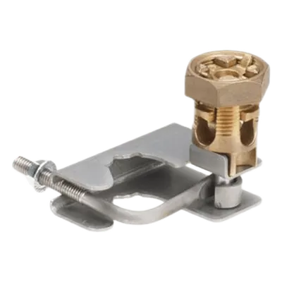Abrazadera de Tierra para Piso Falso / 6 a 1/0 AWG / Pedestales 22-29 mm / 4.19 x 3.38 x 3.19 in