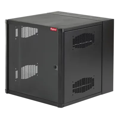 Gabinete de Pared 19 UR / 23.6in Ancho / 30in Profundidad / Ventana de Seguridad / Rieles Roscados #10-32 / Montaje sin Herramientas