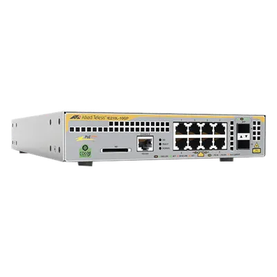 Switch Industrial-Lite PoE+ administrable capa 2 / 8 Puertos Gigabit + 2 SFP / 124 W PoE+ / 14.9 Mpps / VLAN 2048