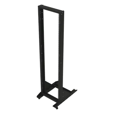 Rack Móvil de Acero de 2 Postes, 45 UR, Incluye 4 Ruedas Uso Rudo.