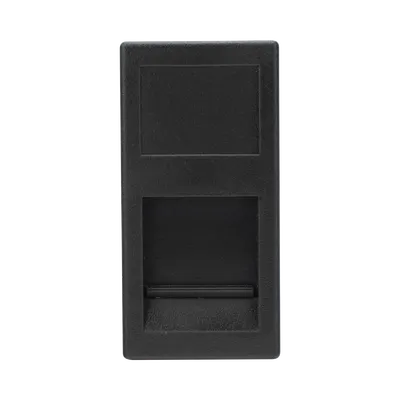 Medio módulo SIMON SM-1/2-KEY-N para jack keystone RJ45 negro