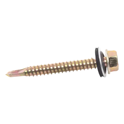 Tornillo Punta Broca Sello Montado 6.5 X 50 mm (1/4" X 2") Caj. C/100pz.