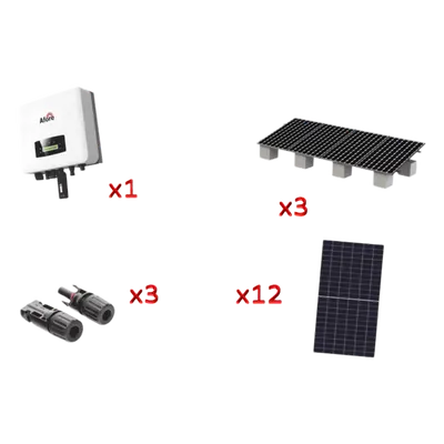 Kit solar de interconexión AFORE HNS7000TLKIT1 de 7 kW y 220 Vca