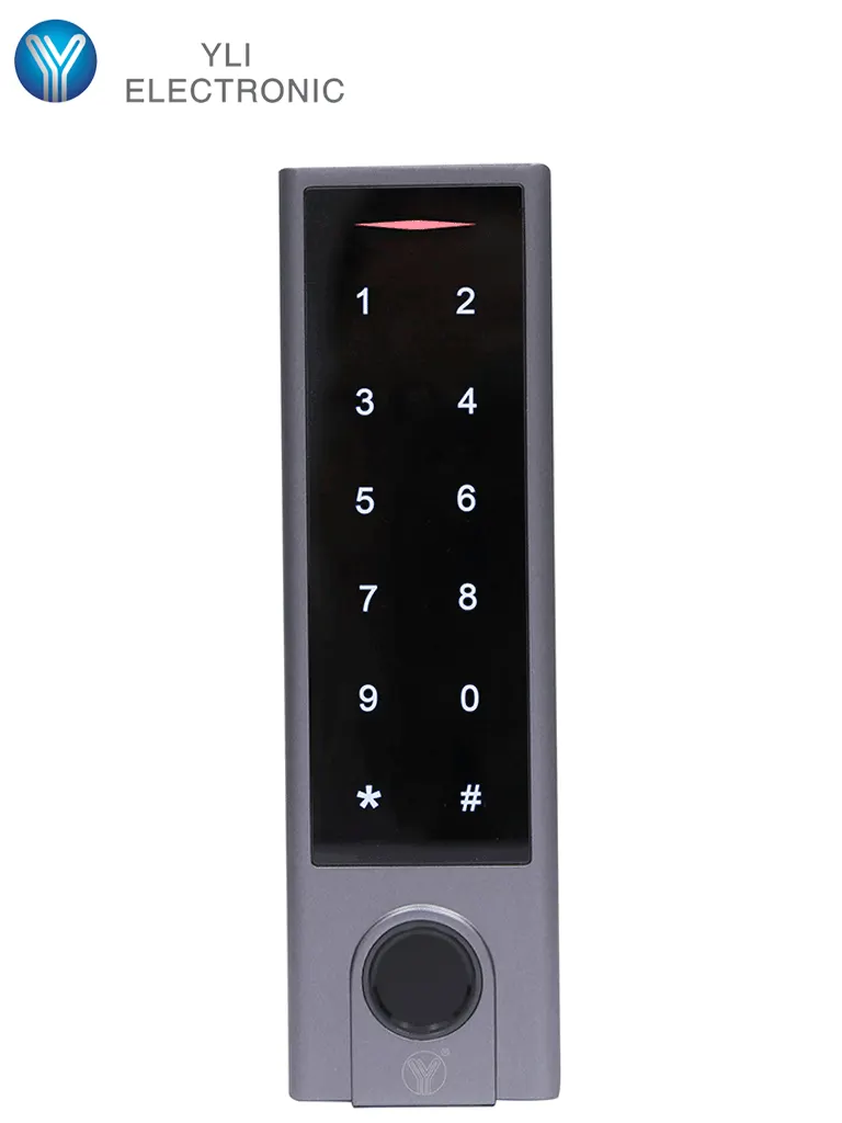 Control de acceso YLI ELECTRONIC YK-1068A con huella y teclado touch