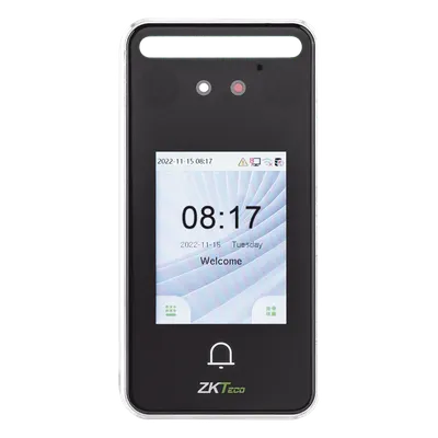 Terminal de control de acceso ZKTeco SpeedFace V3 Lite con reconocimiento facial e IP65