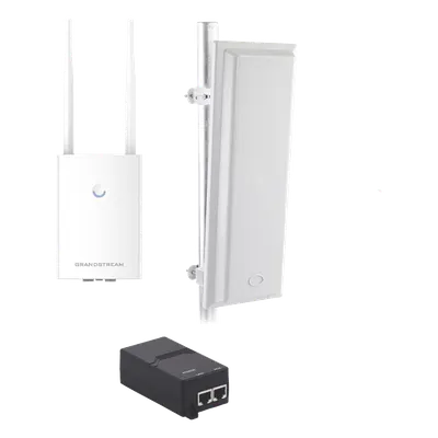 Kit de Punto de Acceso WiFi / Cobertura Sectorial 90° / Dual Band 2.4-2.5 GHz y 5.1-6.5 GHz / 1.27 Gbps / Alcance 120 m (394 ft)