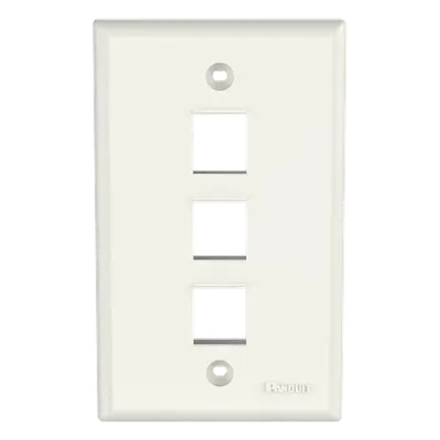 Placa de pared PANDUIT NK3FNIW para 3 módulos Keystone