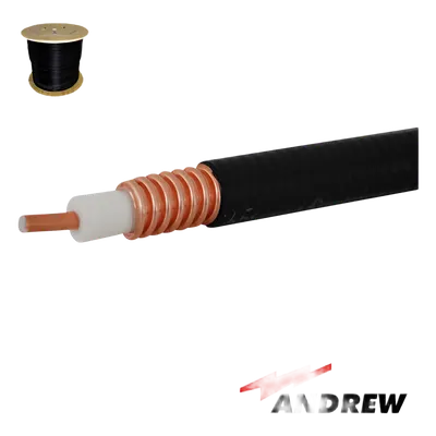Cable Coaxial Superflexible / 1/2 Pulgada / 50 Ohms / Cobre Corrugado / Dieléctrico Espumado / Carrete 305 m (1000 ft)