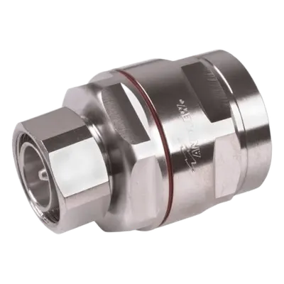 Conector coaxial / 7-16 DIN macho / 1-1/4 pulgada / 0-4000 MHz / 40 kW pico / IP68 / 3.28 pies inmersión