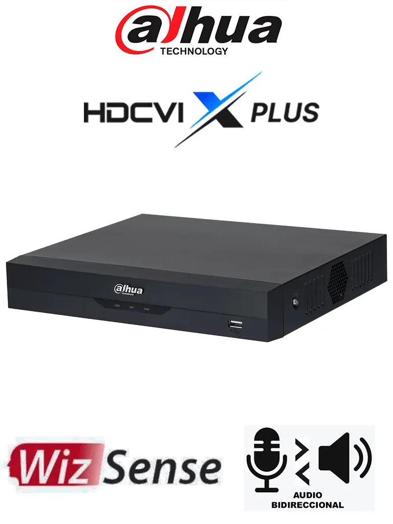 DVR Dahua DH-XVR5116HE-I3/T de 16 canales con inteligencia WizSense