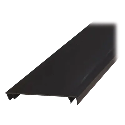 Tapa para canaleta ranurada PANDUIT HC2BL6, PVC negro de 6 pies