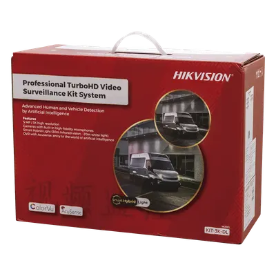 Kit de videovigilancia Hikvision KIT-3K-DL 3K con audio integrado