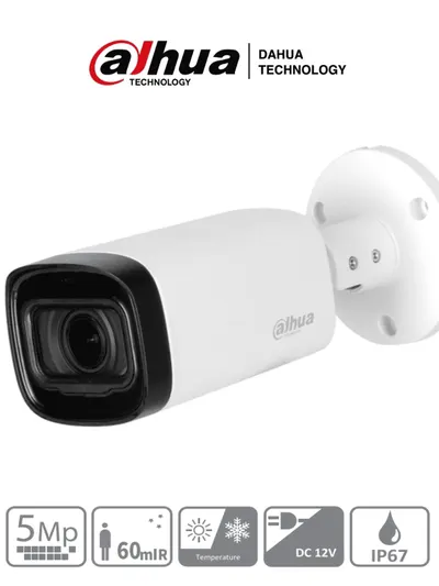 Cámara bullet DAHUA DH-HAC-HFW1500RN-Z-IRE6-S2 de 5 MP con lente motorizado