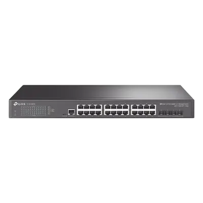 Switch administrable TP-Link TL-SG3428X con 24 puertos Gigabit y 4 SFP+