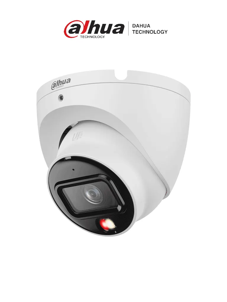 Cámara IP domo Dahua DH-IPC-HDW1839T-A-IL de 8 MP con iluminador dual