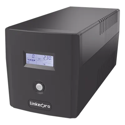 UPS de Línea Interactiva / 1000 VA / 600 W / 6 Tomas NEMA 5-15R / 4 Tomas Respaldadas / AVR Boost y Buck / Pantalla LCD / Protección RJ45