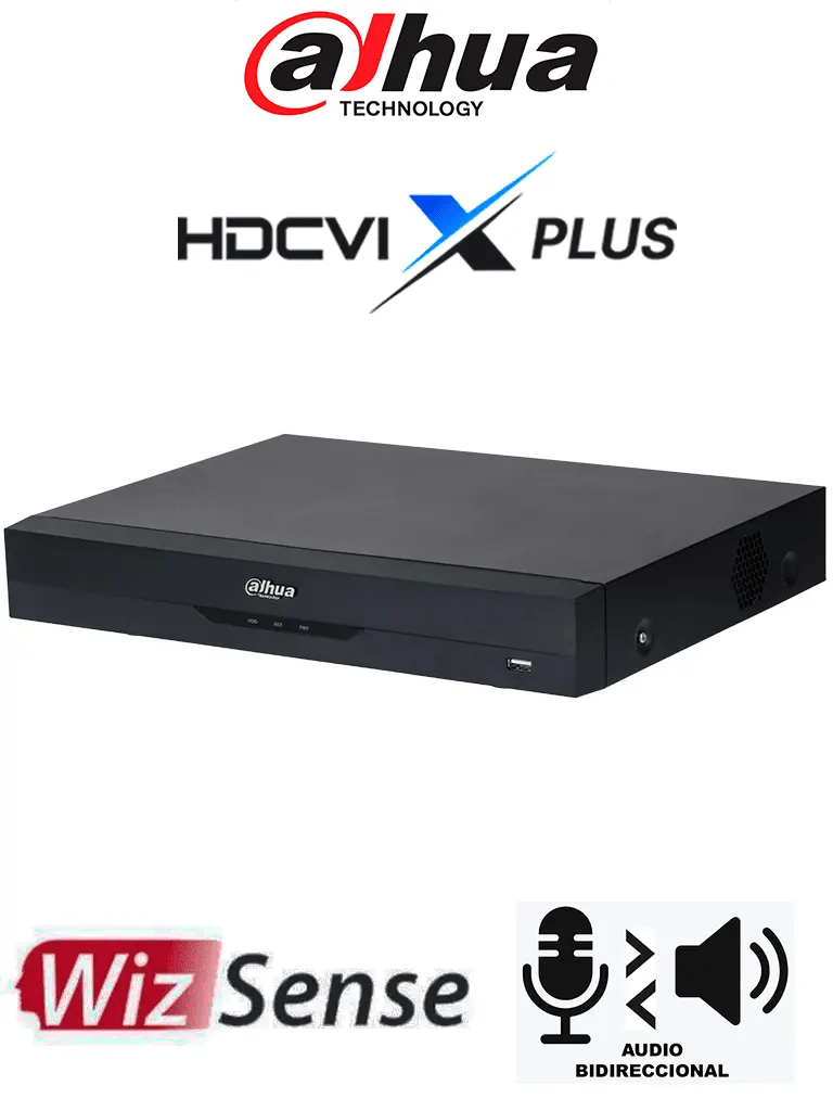 DVR Dahua DH-XVR5108HE-I3/T de 8 canales con IA WizSense