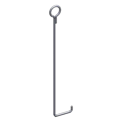 Ancla de Piso para Retenida / Torre 45 m (147.6 ft) / Varilla 3/4" / Galvanizado por Electrólisis / Anclaje 32 m (105 ft)